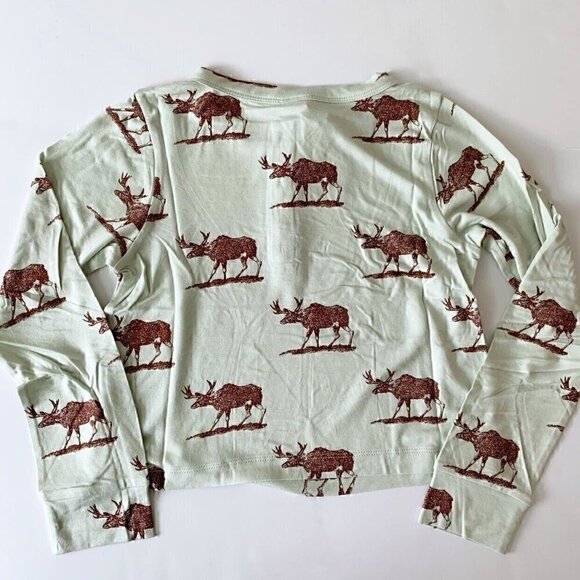 NWT Kate Quinn Organics Crop Henley Top 7-8 Years - Picture 2 of 7